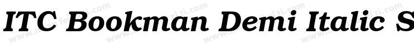 ITC Bookman Demi Italic SWA字体转换